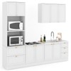 Cozinha Completa Miami 9 Portas 5 Gavetas 100% Mdf Americana Branco - Panorama Móveis