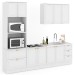 Cozinha Completa Miami 9 Portas 5 Gavetas 100% Mdf Americana Branco - Panorama Móveis