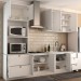 Cozinha Completa Miami 9 Portas 5 Gavetas 100% Mdf Americana Branco - Panorama Móveis