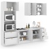 Cozinha Completa Miami 9 Portas 5 Gavetas 100% Mdf Americana Branco - Panorama Móveis