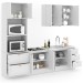 Cozinha Completa Miami 9 Portas 5 Gavetas 100% Mdf Americana Branco - Panorama Móveis