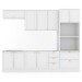 Cozinha Completa Orlando 10 Portas 5 Gavetas 100% Mdf Americana Branco - Panorama Móveis