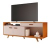 Rack para TV Até 65 Polegadas ímpar 2 Portas 1 Gaveta Cinamomo/Off White - Jcm Móveis