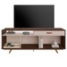 Rack para TV Até 65 Polegadas ímpar 2 Portas 1 Gaveta Café/Off White - Jcm Móveis