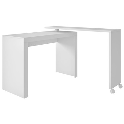 Mesa Escrivaninha Giratória Branco - Pnr Móveis