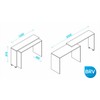 Mesa para Escritório Branco - Pnr Móveis