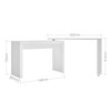 Mesa para Escritório Branco - Pnr Móveis