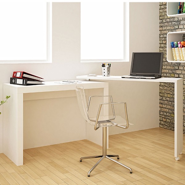 Mesa para Escritório Branco - Pnr Móveis