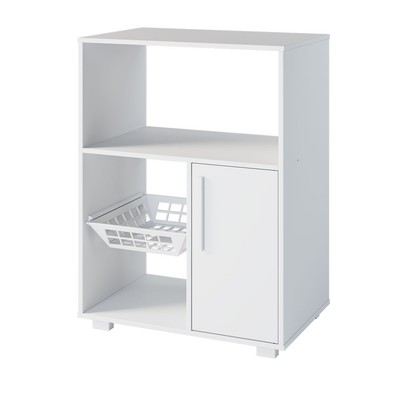 Armário de Cozinha 1 Porta Fruteira Branco Fosco - Pnr Móveis