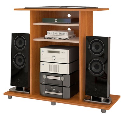 Rack para TV Até 32 Polegadas Cipó 2 Prateleiras Cinamomo/Off - Jcm Móveis