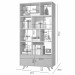 Estante para Livros Office 1 Gaveta Cinamomo/Off White - Jcm Móveis