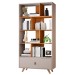 Estante para Livros Office 1 Gaveta Off White/ Cinamomo - Jcm Móveis