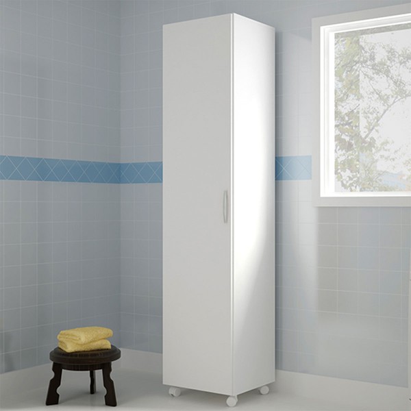 Armário Multiuso 1 Porta Branco - Pnr Móveis