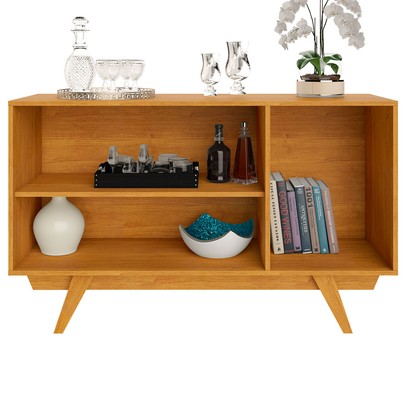 Balcão Buffet Harmonia 3 Portas Cinamomo/Off White - Jcm Móveis