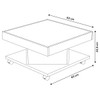 Sala de Estar Completa para TV Até 75 Polegadas Charlotte 2 Portas Pinho/Off White - Pnr Móveis