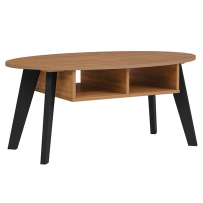 Sala de Estar Completa para TV Até 60 Polegadas Lotus 1 Porta Preto/Pinho - Pnr Móveis