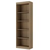 Estante para Livros 60 Cm 4 Prateleiras Avelã Tx/Avelã Tx Ho-2905 - Hecol Móveis
