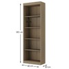 Estante para Livros 60 Cm 4 Prateleiras Avelã Tx/Avelã Tx Ho-2905 - Hecol Móveis