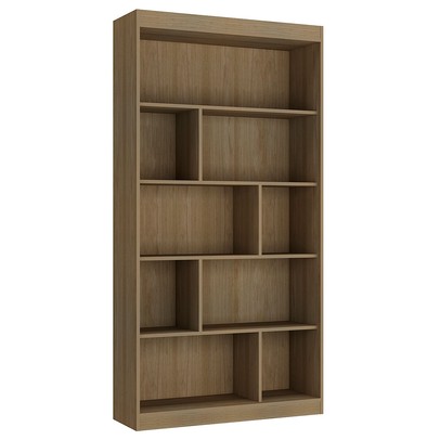 Estante para Livros 93 Cm Avelã Tx/Avelã Tx Ho-2907 - Hecol Móveis