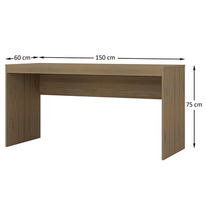 Mesa para Computador Avelã/Avelã Tx Ho-2931 - Hecol Móveis