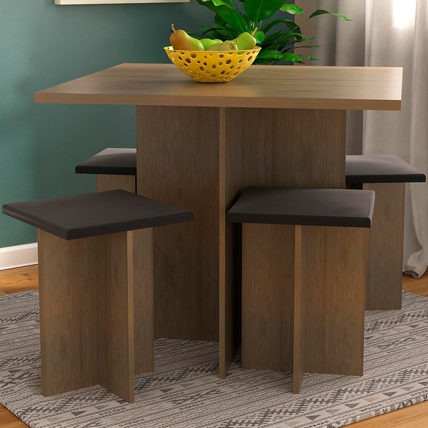 Mesa de Jantar 4 Lugares Avela - Hecol Móveis