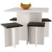 Mesa de Jantar 4 Lugares Branco - Hecol Móveis