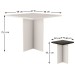 Mesa de Jantar 4 Lugares Branco - Hecol Móveis