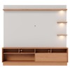 Estante para TV Até 70 Polegadas Campeche 1 Porta 1 Gaveta Freijó/Off White Matte - Colibri