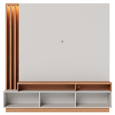 Estante para TV Até 75 Polegadas Humaitá 2 Portas Off White Matte/Freijó - Colibri