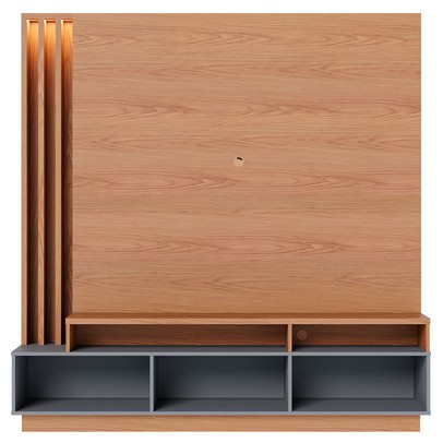 Estante para TV Até 75 Polegadas Humaitá 2 Portas Freijó/Cinza Fosco - Colibri