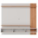 Painel para TV Até 70 Polegadas Juriti 3 Portas 2 Prateleiras Off White Matte/Freijó - Colibri