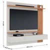 Painel para TV Até 70 Polegadas Juriti 3 Portas 2 Prateleiras Off White Matte/Freijó - Colibri