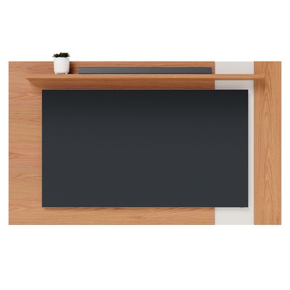 Painel para TV Até 70 Polegadas Leme 1 Prateleira Freijó/Off White Matte - Colibri
