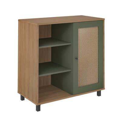 Aparador Charlotte 1 Porta Carvalho/Menta - Artely Móveis