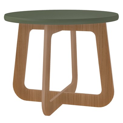 Mesa de Centro Jasmin 100% Mdf Menta/Carvalho - Artely Móveis