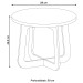 Mesa de Centro Jasmin 100% Mdf Menta/Carvalho - Artely Móveis