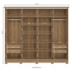 Guarda-Roupa Casal 4 Portas 4 Gavetas Nogueira/Macadamia Cb03n565 - Kappesberg