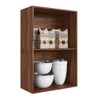 Armário Aéreo Cozinha 1 Porta Wengue Co14202 - Decibal