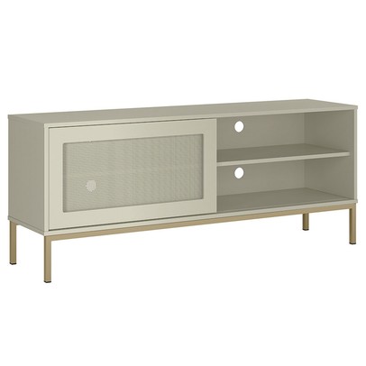 Rack para TV Até 55 Polegadas Buriti 1 Porta Off White - Olivar Móveis