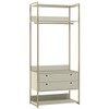 Closet Industrial 2 Gavetas Off White 17251 - Olivar Móveis