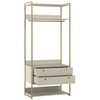 Closet Industrial 2 Gavetas Off White 17251 - Olivar Móveis