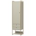 Closet Industrial 1 Porta 2 Gavetas Off White 17321 - Olivar Móveis