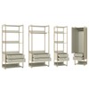 Closet Industrial 1 Porta 8 Gavetas Off White 17516 - Olivar Móveis