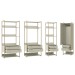 Closet Industrial 1 Porta 8 Gavetas Off White 17516 - Olivar Móveis