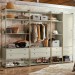 Closet Industrial 1 Porta 8 Gavetas Off White 17516 - Olivar Móveis
