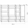 Closet Industrial 1 Porta 8 Gavetas Preto 17516 - Olivar Móveis