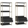 Closet Industrial 4 Gavetas Preto 17517 - Olivar Móveis