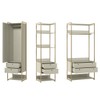 Closet Industrial 1 Porta 6 Gavetas Off White 17518 - Olivar Móveis