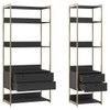 Closet Industrial 4 Gavetas Preto 17519 - Olivar Móveis