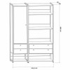 Closet Industrial 1 Porta 4 Gavetas Pinus 17520 - Olivar Móveis